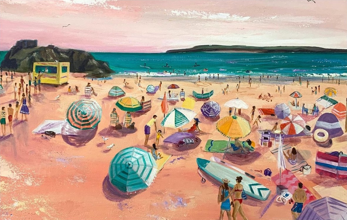 Tenby Treasures, Nostalgic Brushstrokes Rachel Rasmussen art exhibition